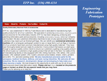 Tablet Screenshot of efpfactorydirect.com